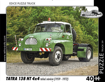 puzzle Truck Tatra 138 NT 4x4 tahač návěsů (1959-1972)-40 dílků